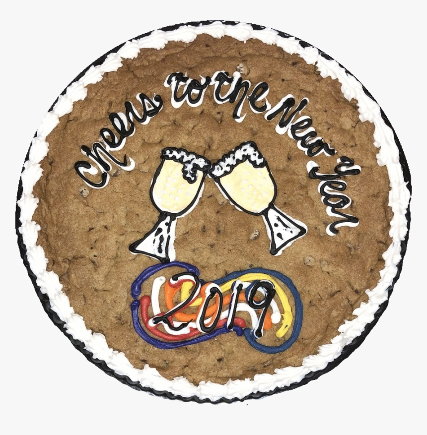 Happy New Year 2019 Custom Cookie Cake - Illustration, HD Png Download