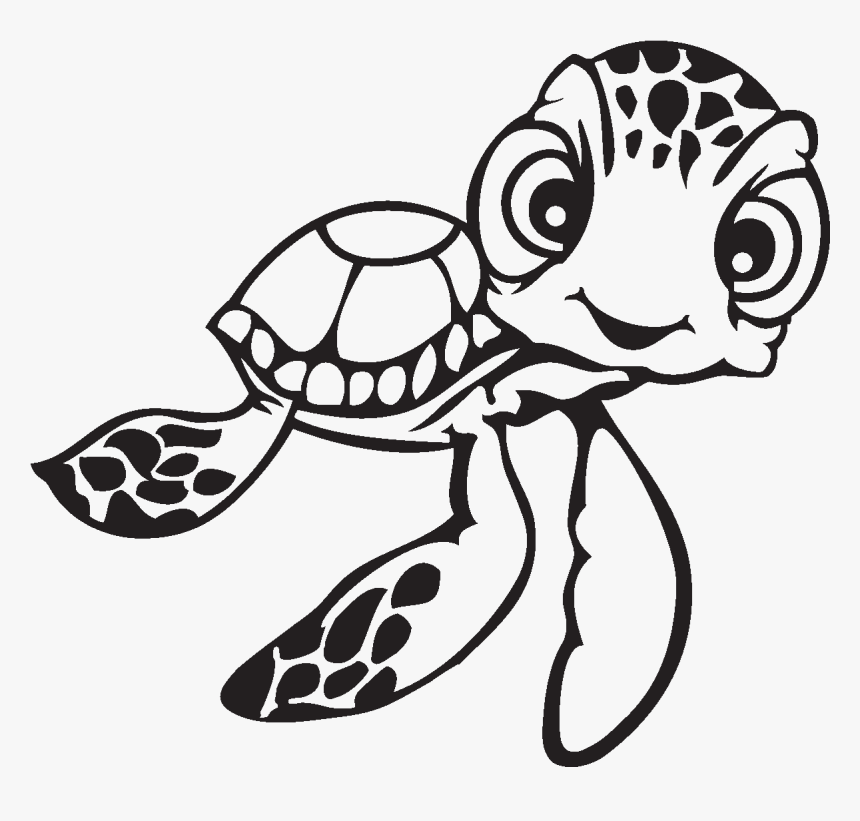 Sea Turtle Cartoon Coloring, HD Png Download