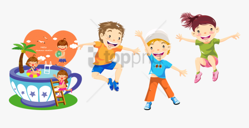 Transparent Girl Go To Bed Clipart - Playing Kids Png, Png Download