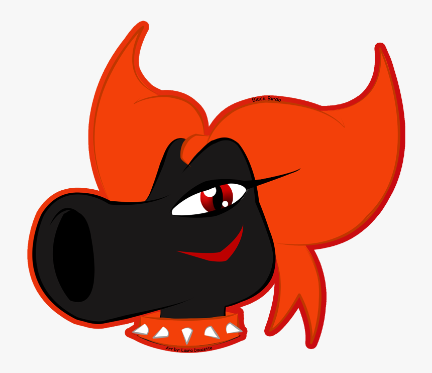 Black Birdo Con Badge - Cartoon, HD Png Download