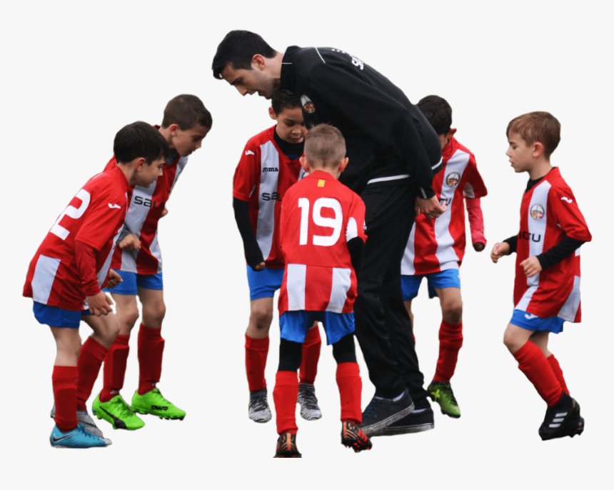 Boys Soccer Team Huddle - Boy, HD Png Download
