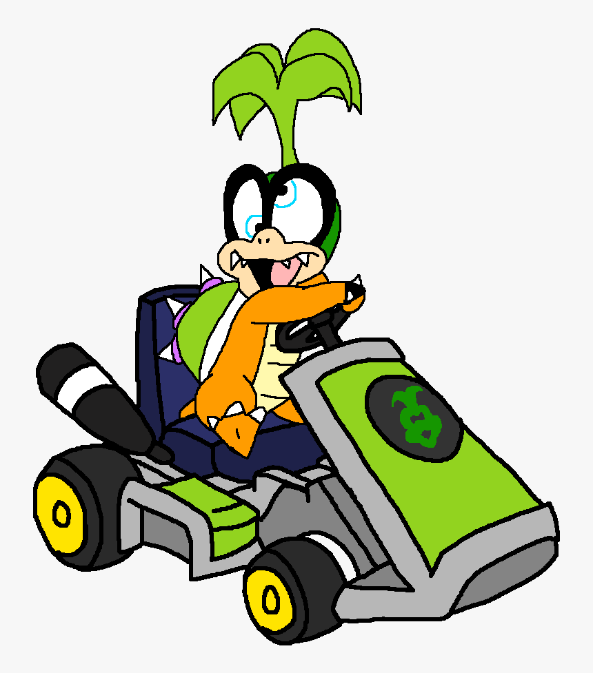 Mario Kart Art Day Iggy Koopaportalmasterdan Clipart - Mario Kart Art Day, HD Png Download
