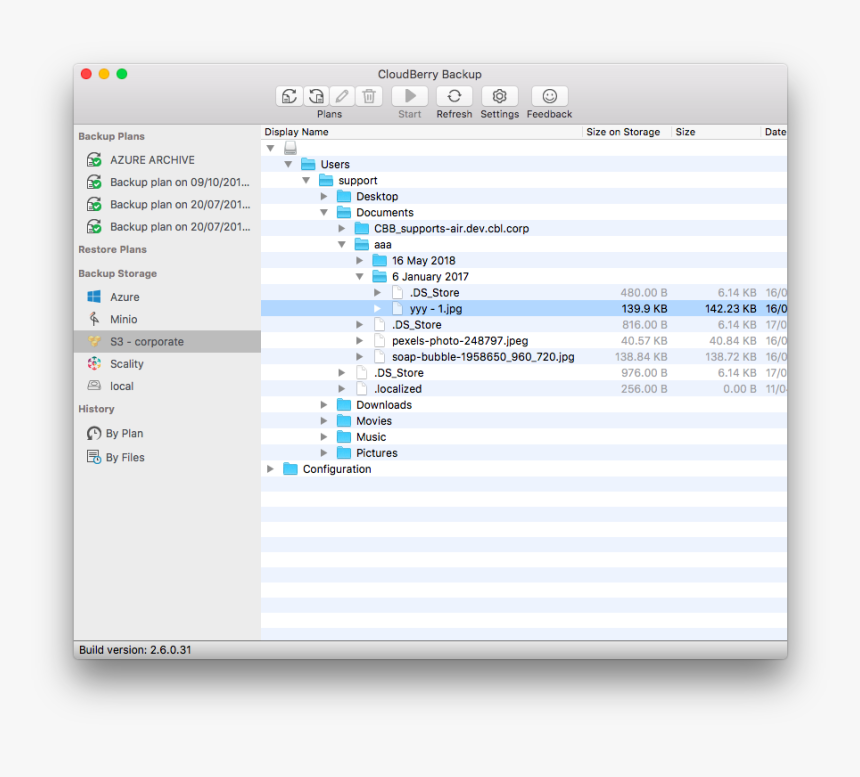Backup Storage - Cloudberry Backup Mac, HD Png Download