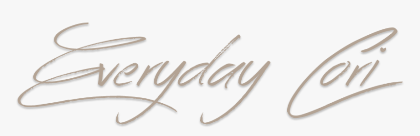 Everyday Cori By Corine Ingrassia - Calligraphy, HD Png Download