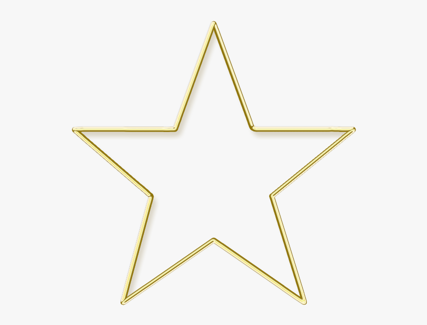 Golden Frame Star - Png Format Star Images Png, Transparent Png