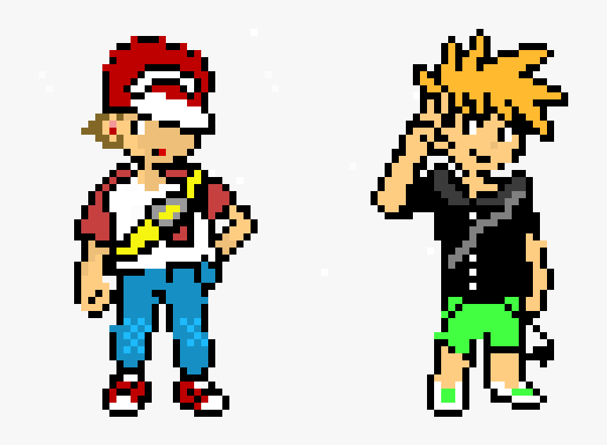 Pokemon Trainer Red And Blue, HD Png Download