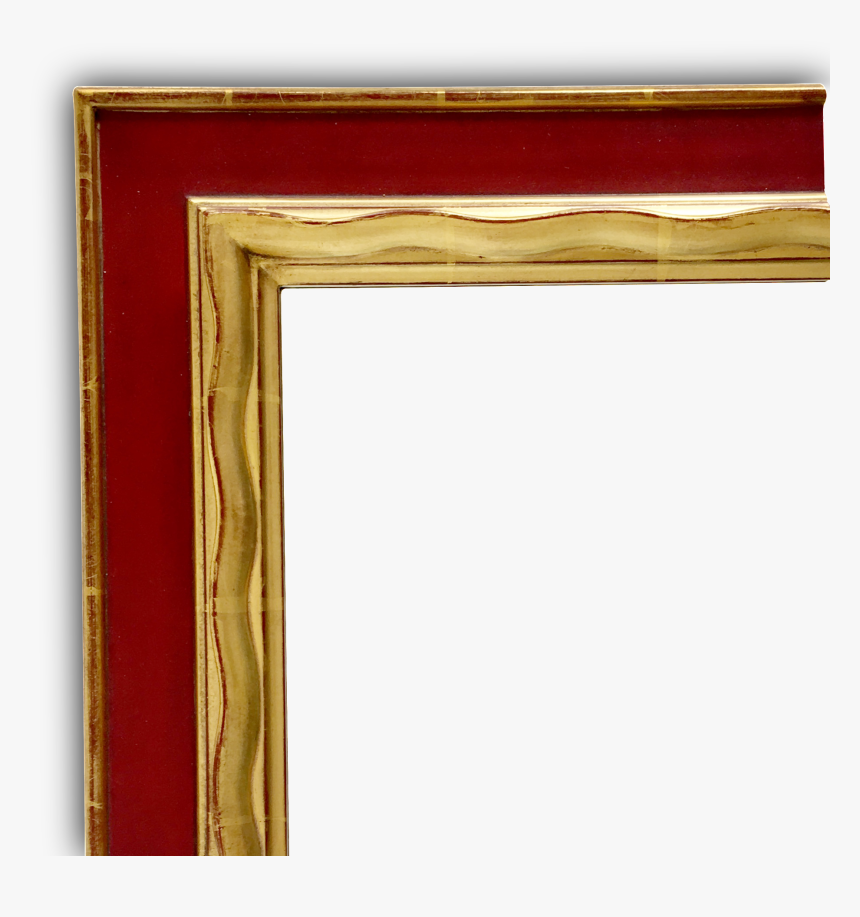 Red And Gilded Mirror, HD Png Download