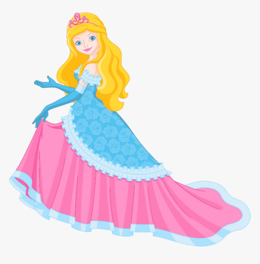 Princess Stock Photography Royalty Free Clip Art - Long Dress Princess Clipart, HD Png Download