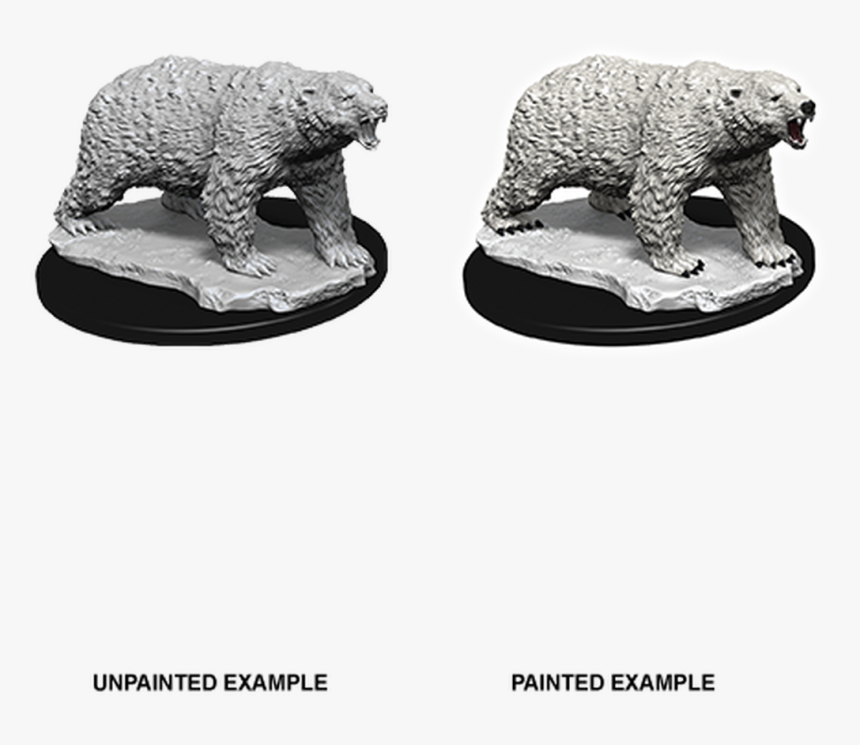 Wizkids Deep Cuts Unpainted Miniatures - Wizkids Deep Cuts Polar Bear, HD Png Download