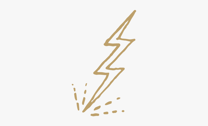 Lightningbolt Gold Sm, HD Png Download