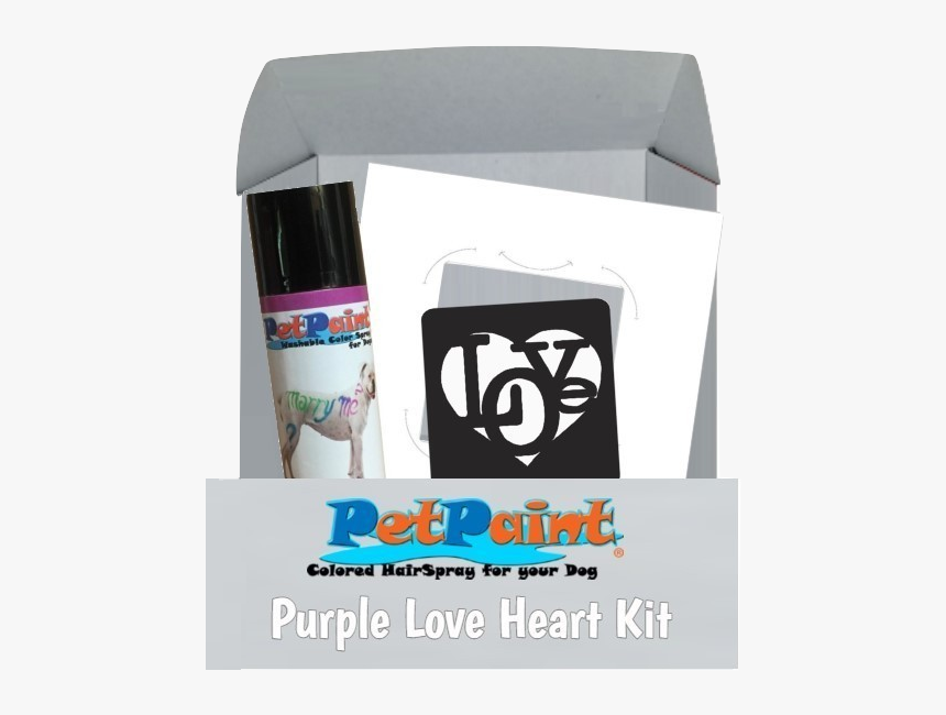 Purple Love Valentines Heart Kit - Paint, HD Png Download