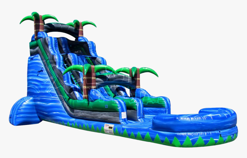 Party Rental Inflatable - 22 Ft Blue Crush Water Slide, HD Png Download