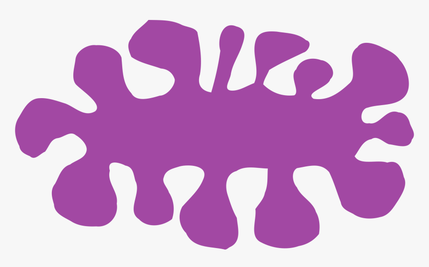 Purple Splat Png, Transparent Png
