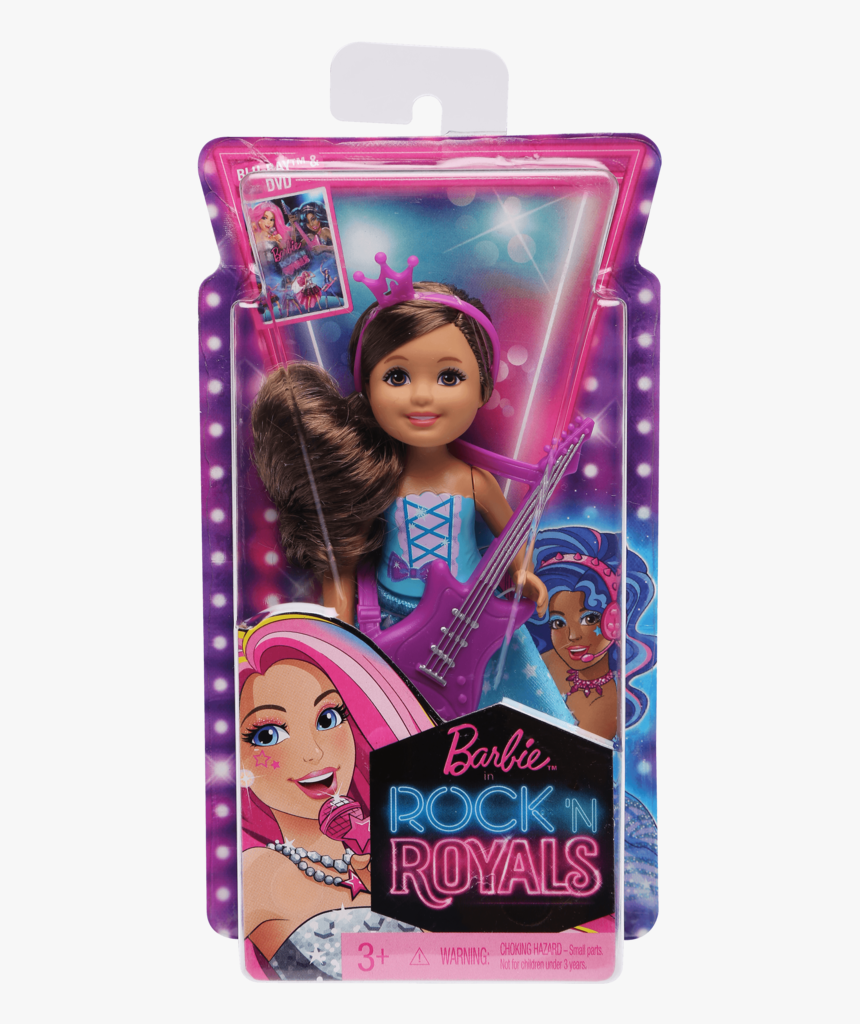 Girls In Rock N Royals Princess Chelsea Doll With - Barbie, HD Png Download