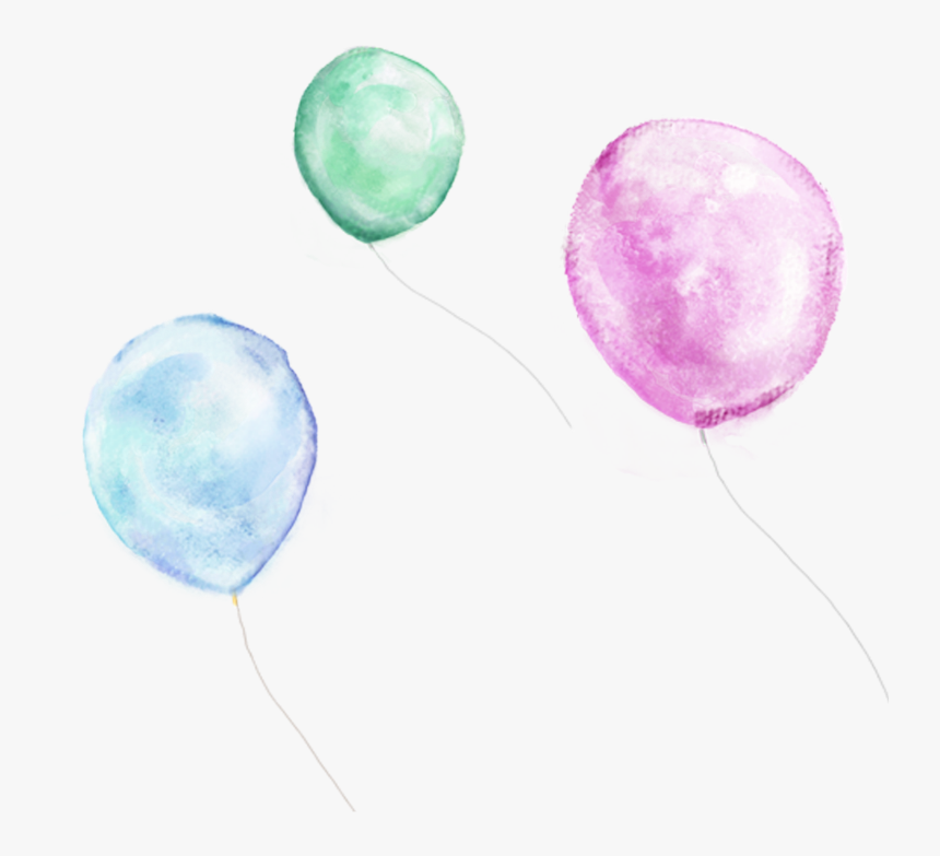 #ftestickers #watercolor #balloons #colorful - Circle, HD Png Download