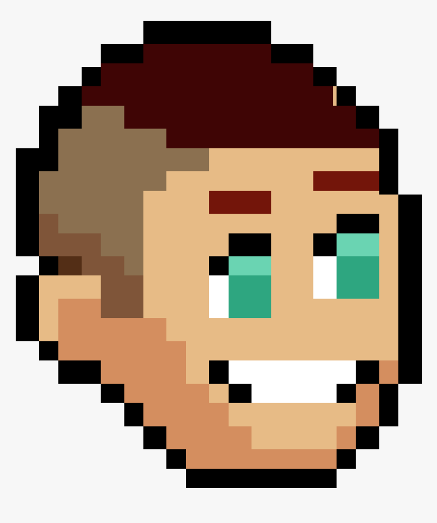 Brunette Clean Cut Hair - Pixel Art Undertale Gaster, HD Png Download