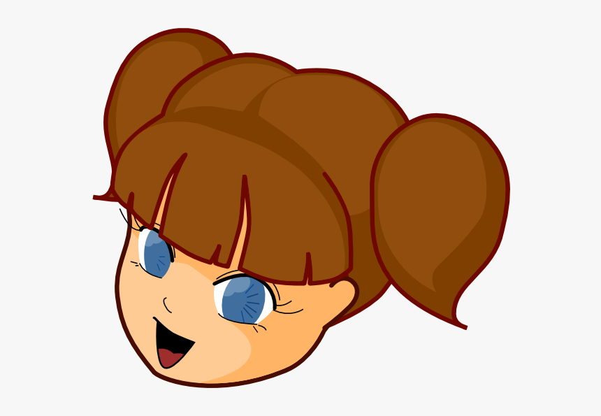 Clipart Brown Hair, HD Png Download