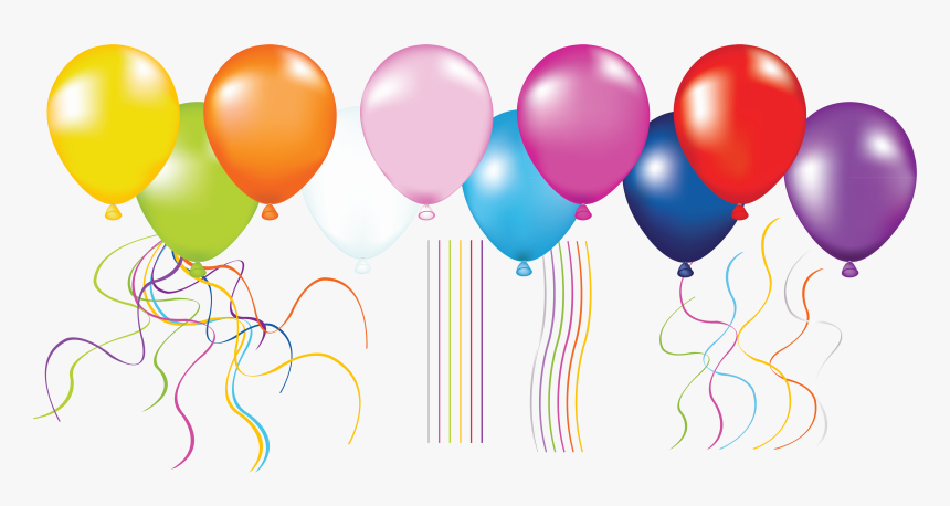 Large Balloons Transparent Clipartu200b Gallery Yopriceville - Balloon Line Png, Png Download