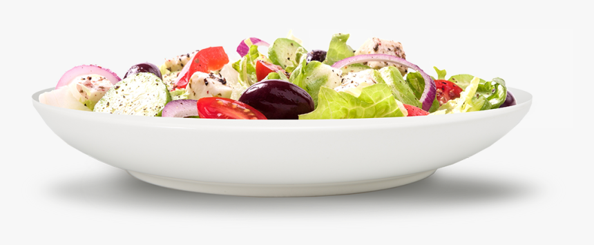 Greek Salad - Salad On A Plate Transparent, HD Png Download