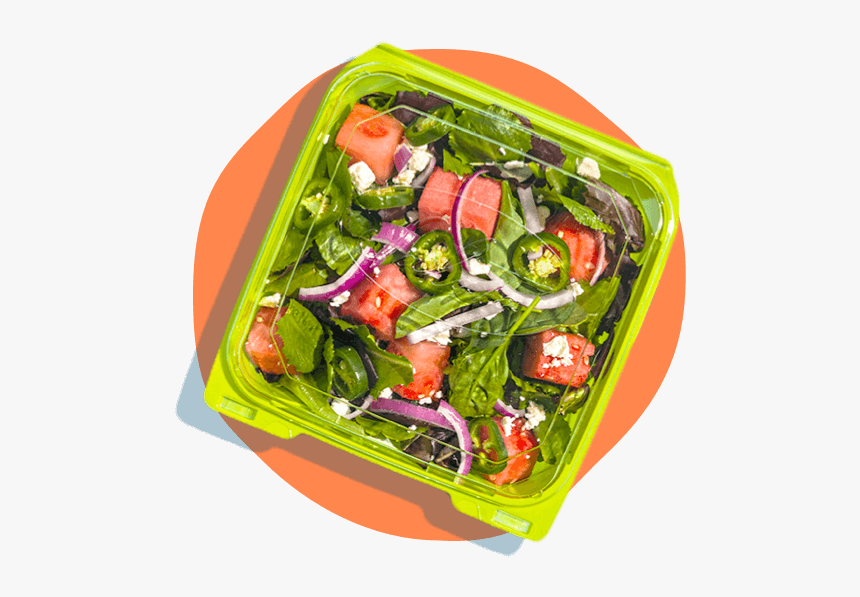 Salad In A To-go Box - Garden Salad, HD Png Download