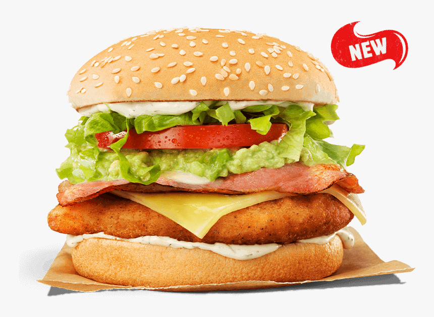 Tendercrisp Bacon & Avocado - Cheeseburger, HD Png Download