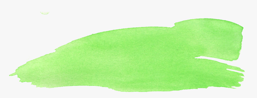 Green And Yellow Watercolor Paint Stroke, HD Png Download