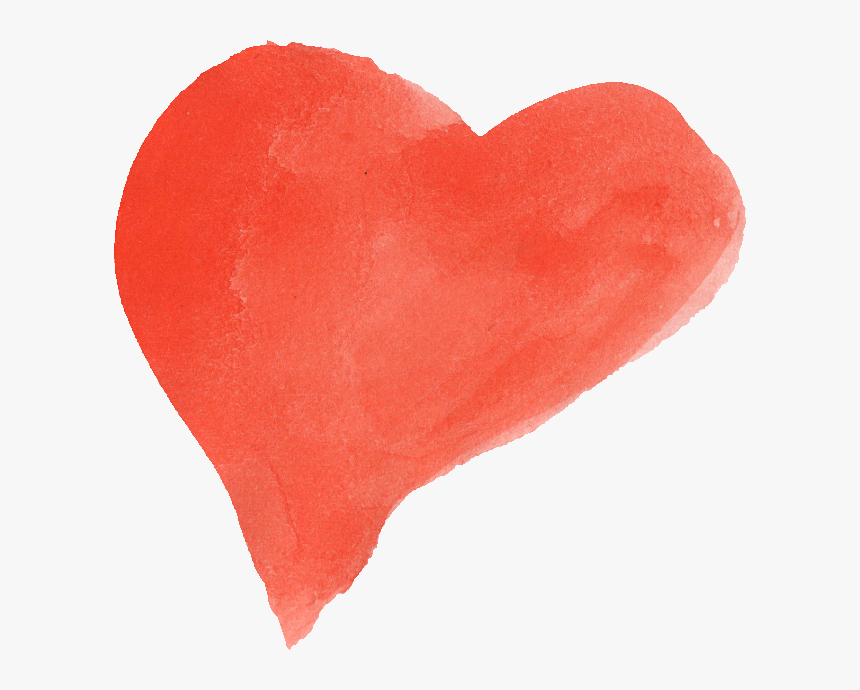 Transparent Watercolor Watercolor Painting - Heart, HD Png Download