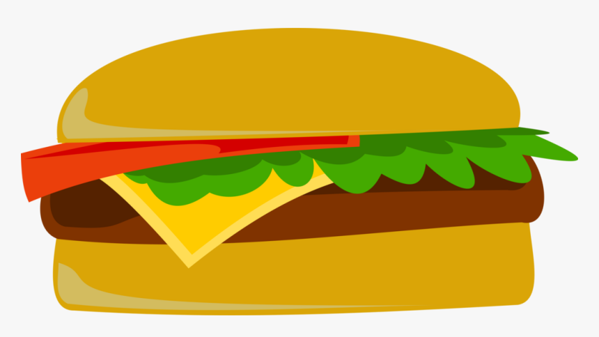 Image Of A Hamburger Graphic - Clipart Cheese Burger, HD Png Download