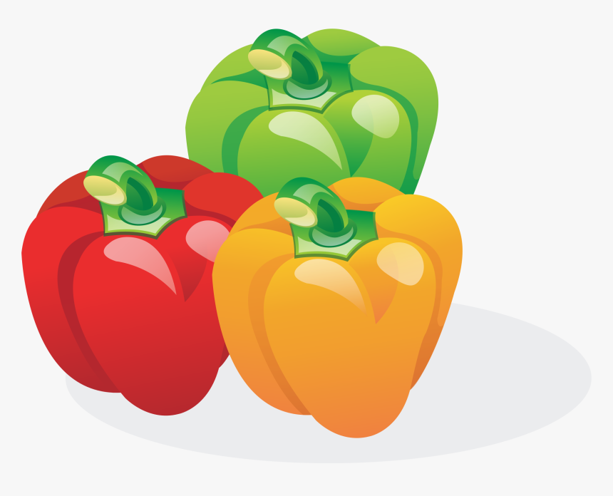 Multicolored Bell Peppers Clip Arts - Peppers Clipart, HD Png Download