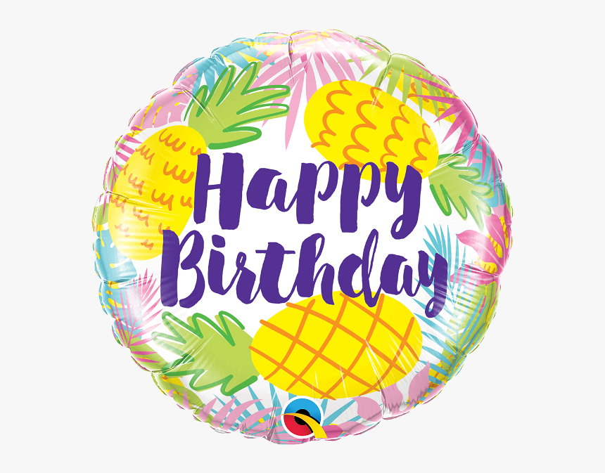 Happy Birthday Pineapple Foil, HD Png Download