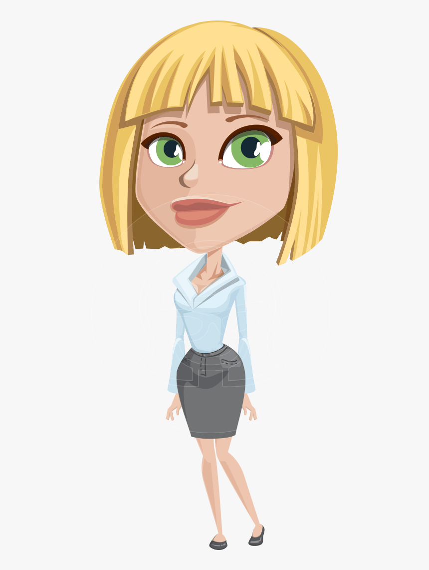 Mel As Miss Always Right - Cartoon Blonde Woman Transparent, HD Png Download