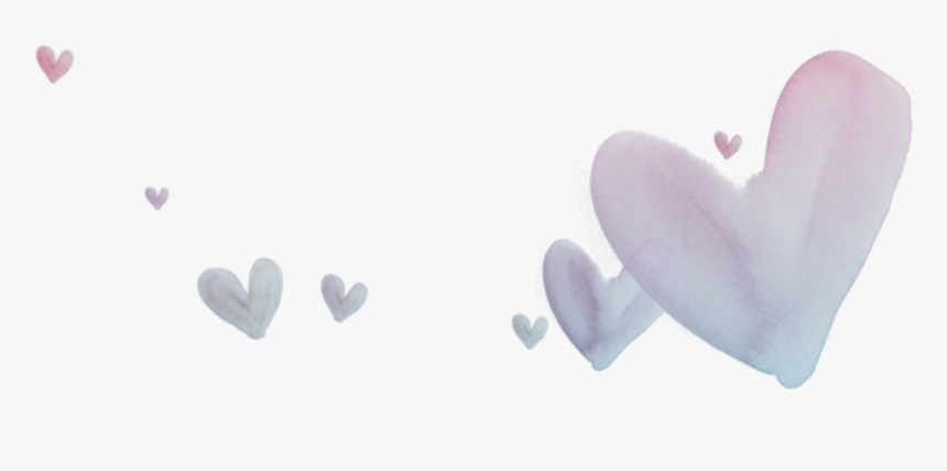 #ftestickers #watercolor #hearts #gradientcolors - Heart, HD Png Download