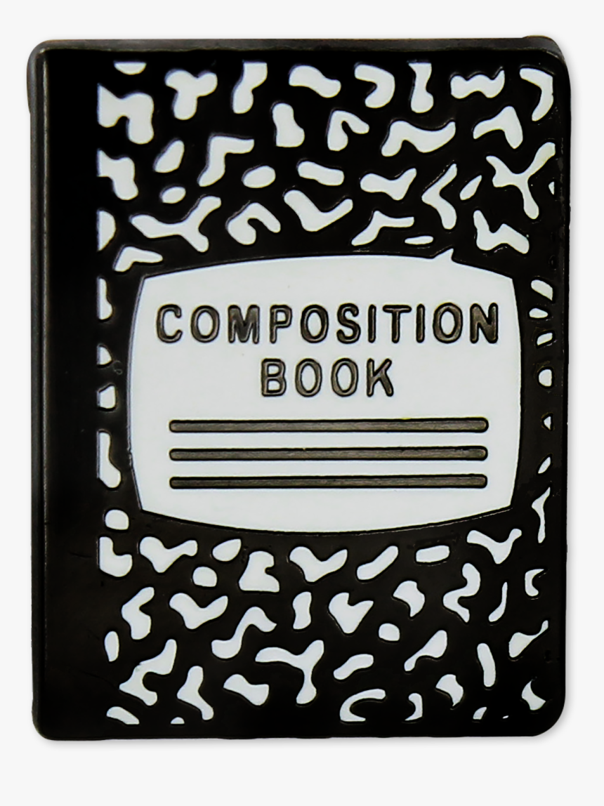 Composition Notebook Enamel Pin - Label, HD Png Download