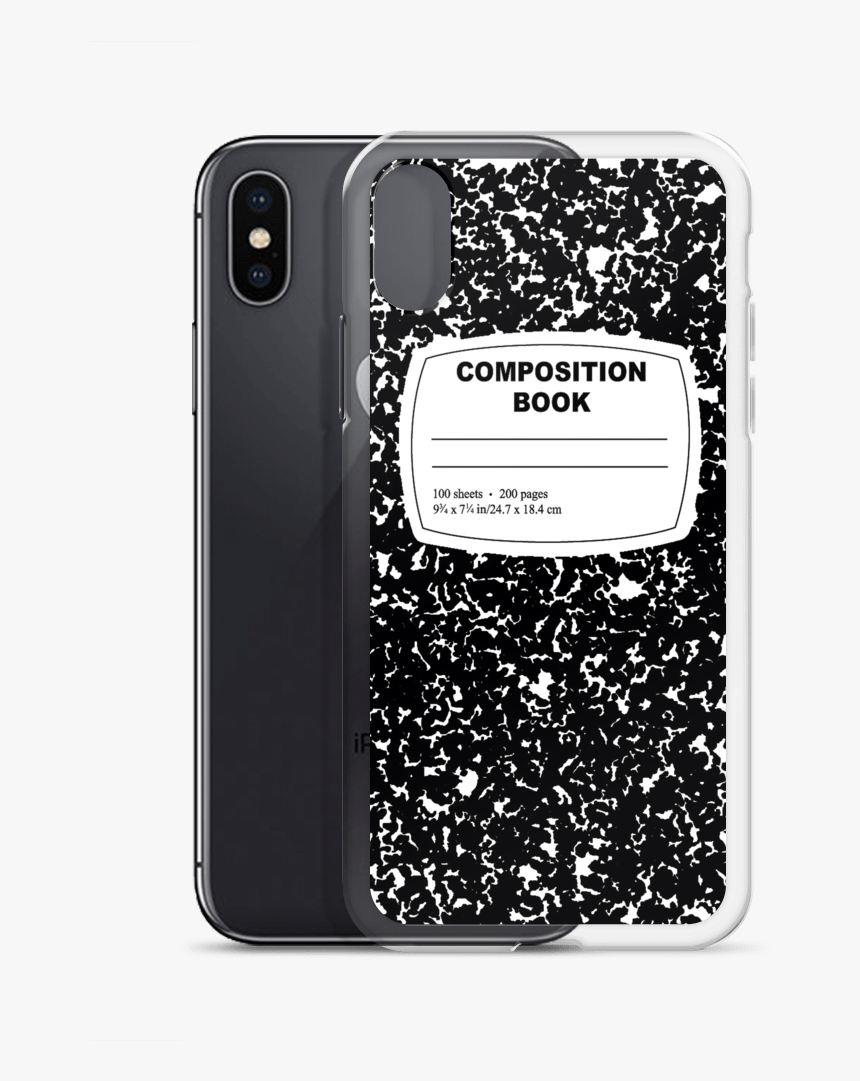 Transparent Composition Notebook Png - Custom Iphone Xr Case, Png Download