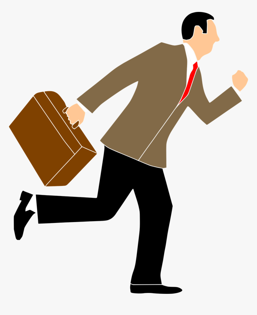 Transparent Goals Png - Man Running With Bag, Png Download