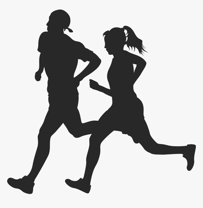 Trail Running Marathon Sport Woman Silhouette Run Sport, HD Png