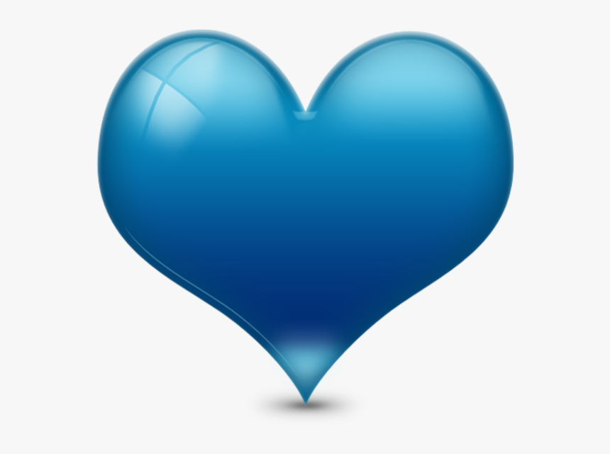 Blue Heart Png Transparent Clipart , Png Download - Transparent Background Blue Heart, Png Download