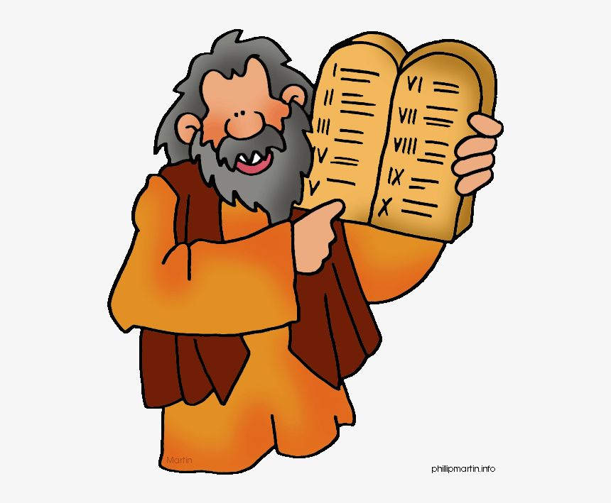 The Co Writing Clay - Moses Ten Commandments Clipart, HD Png Download