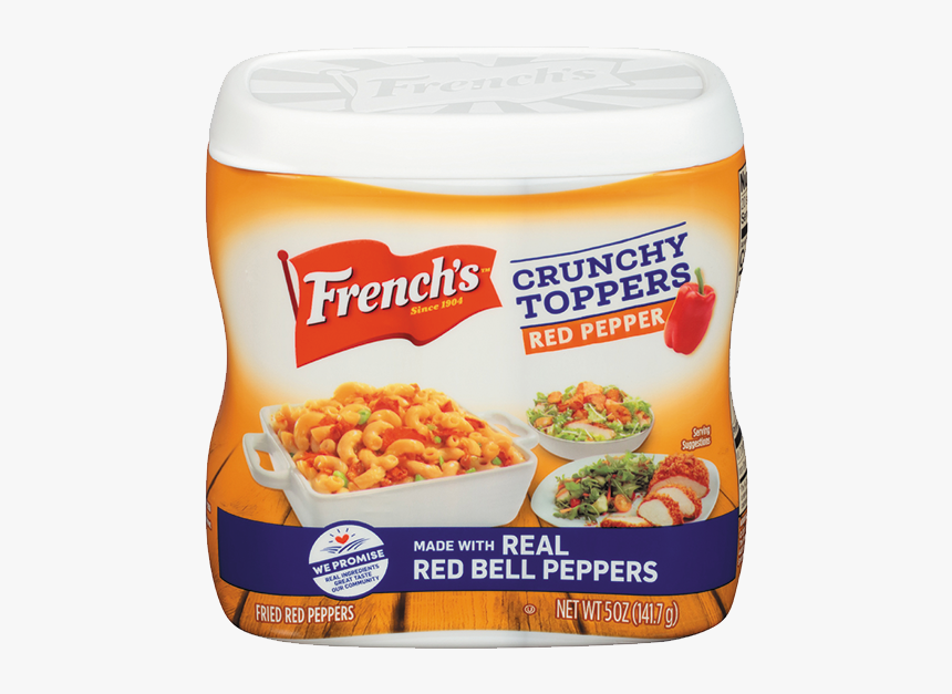 French S Crunchy Toppers, Red Pepper - French's Dill Pickle Crunchy Toppers, HD Png Download