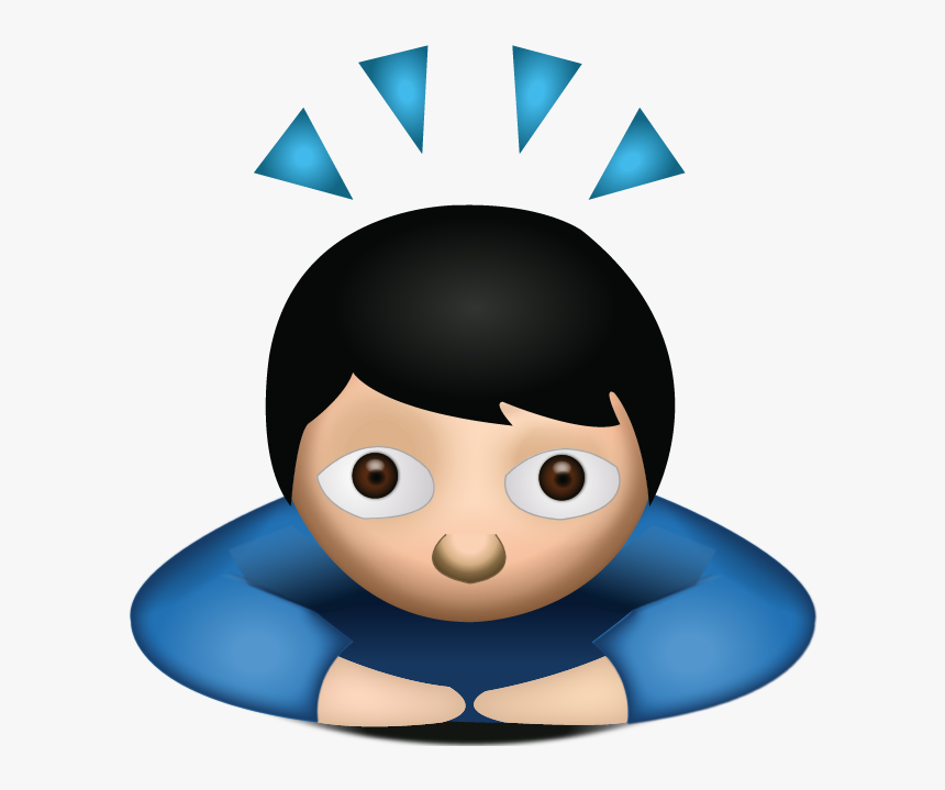 Person Bowing Deeply Emoji, HD Png Download