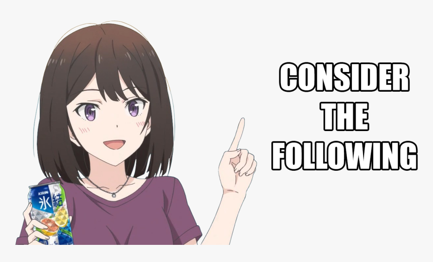 Consider The Following Anime, HD Png Download