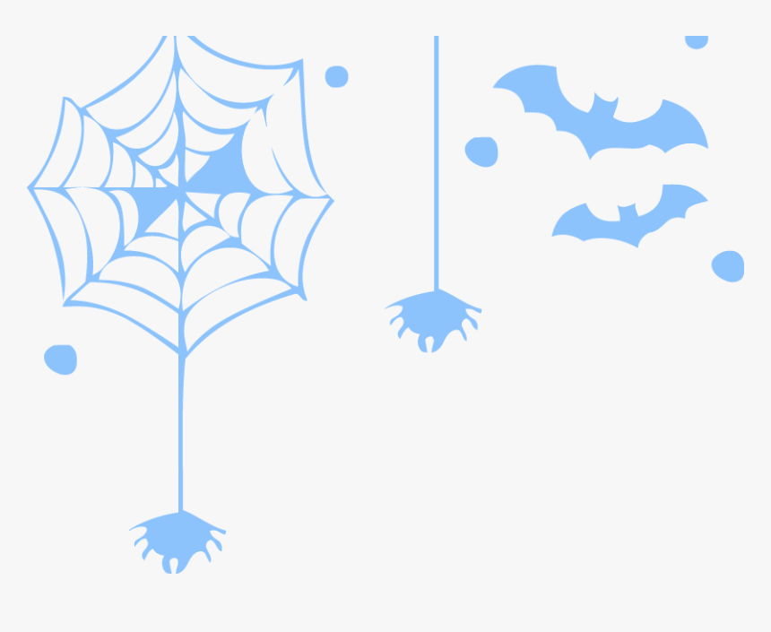 Free Online Spider Webs Spiders Bats Vector For Design - Spider, HD Png Download