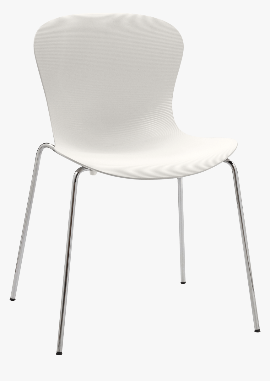 Nap Chair Kasper Salto Milk White Chrome Steel Base - Chair, HD Png Download