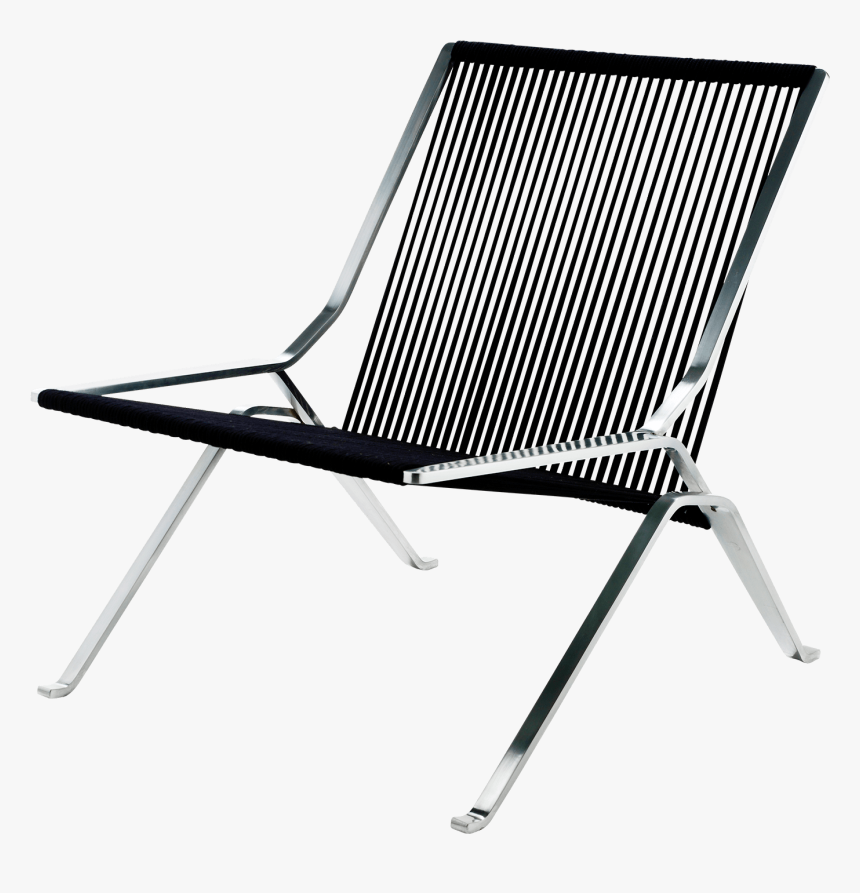Pk25 Lounge Chair Poul Kjærholm Black Flag Haylard - Chair Design Poul Kjaerholm, HD Png Download