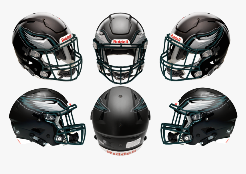 5961bf49b1563 Eagles3speedflex6view - Charlotte 49ers Football Helmet, HD Png Download