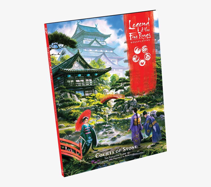 L5r08 Box Left - L5r Rpg Courts Of Stone, HD Png Download