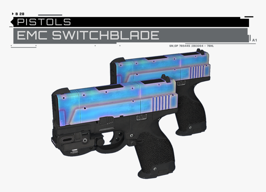 Replaces Pistols With Emc Switchblade From Call Of - Cod Infinite Warfare Emc, HD Png Download