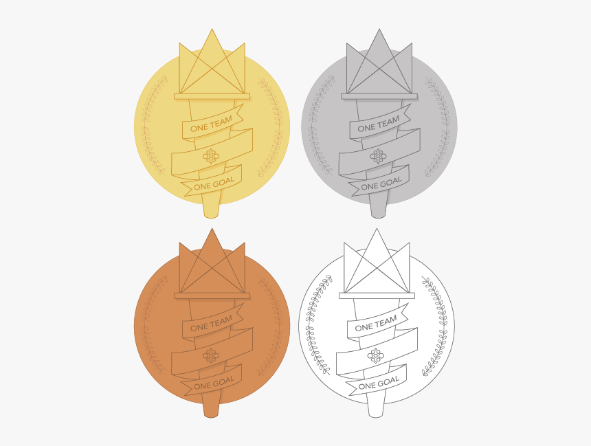Steri Olympics Winner Medals Bronze Silver Gold Olympics - Illustration, HD Png Download