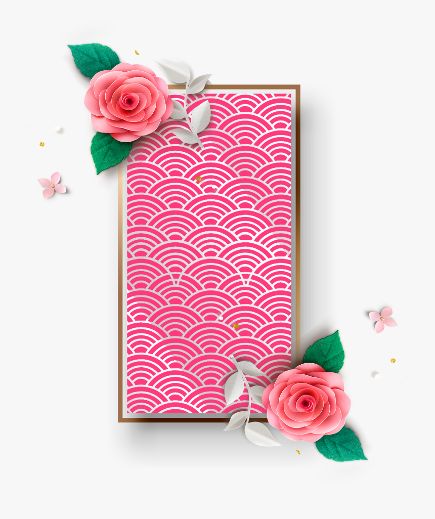 Is Exquisite Fashion Pink Flower Decoration Vector, HD Png Download