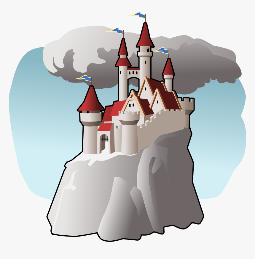Free Castle Clipart - Castle On A Hill Clip Art, HD Png Download